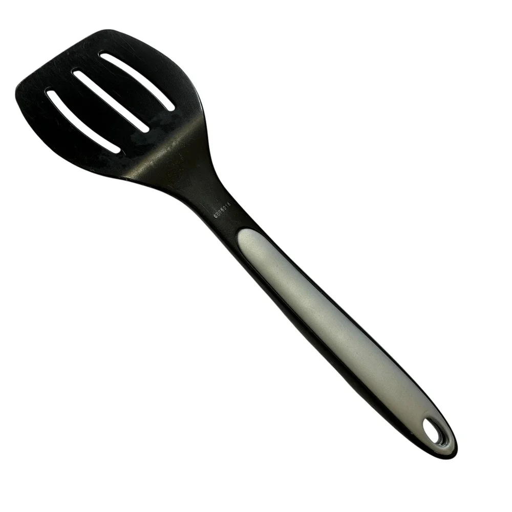 Calphalon Slotted Turner Spatula Black Grey Nylon‎ Flipper Kitchen Utensil